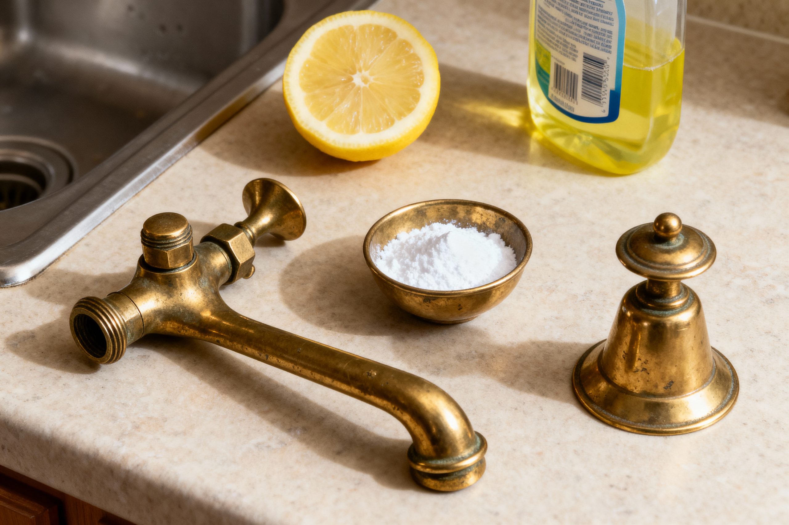 clean antique brass