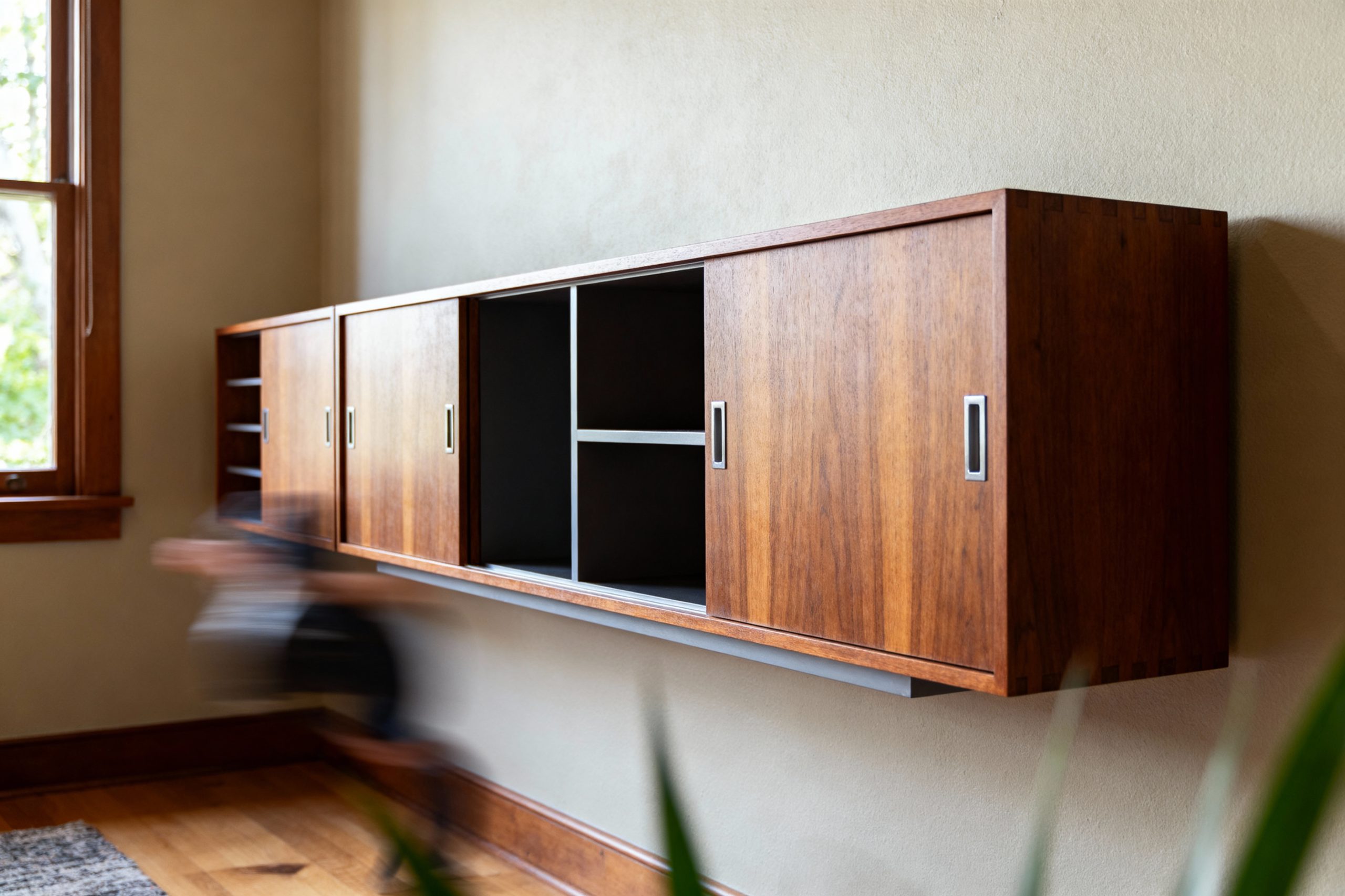 mid century wall unit
