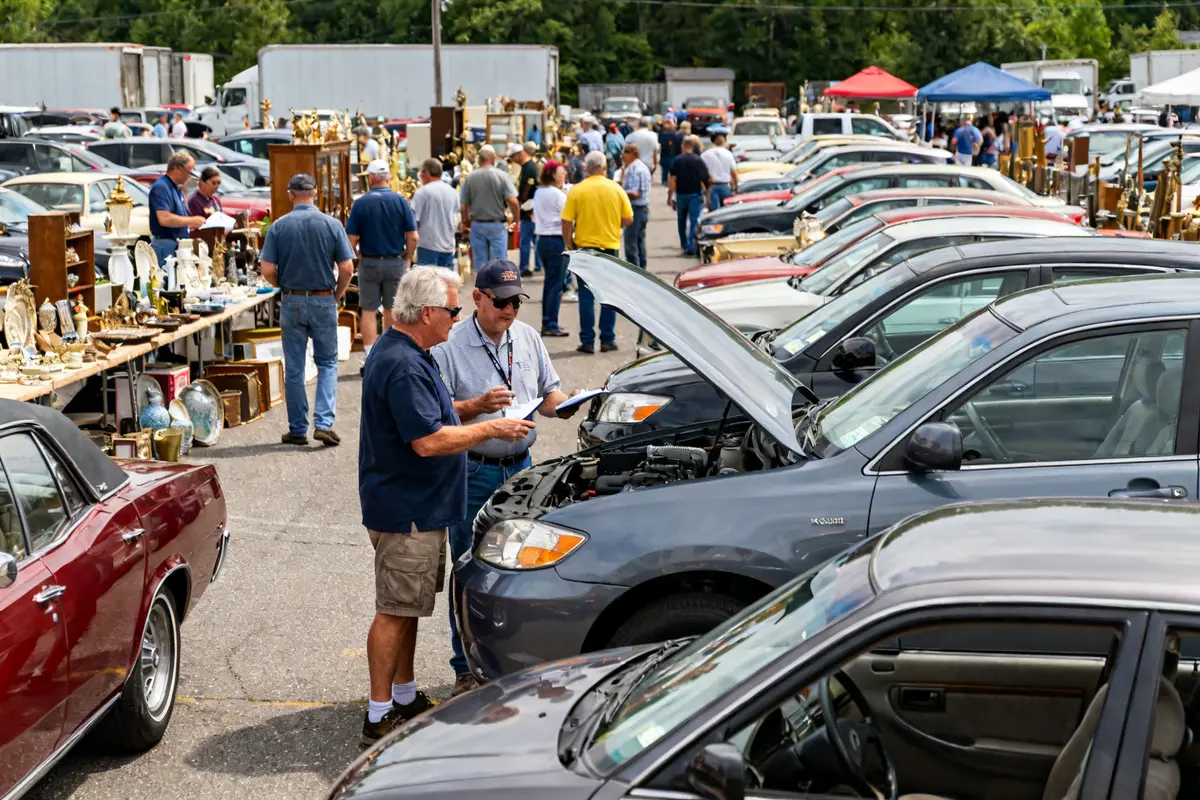 pexels-michal-pech-213601-757318 (1) Visitors examining cars and antiques at laurel auction laurel maryland outdoor market event