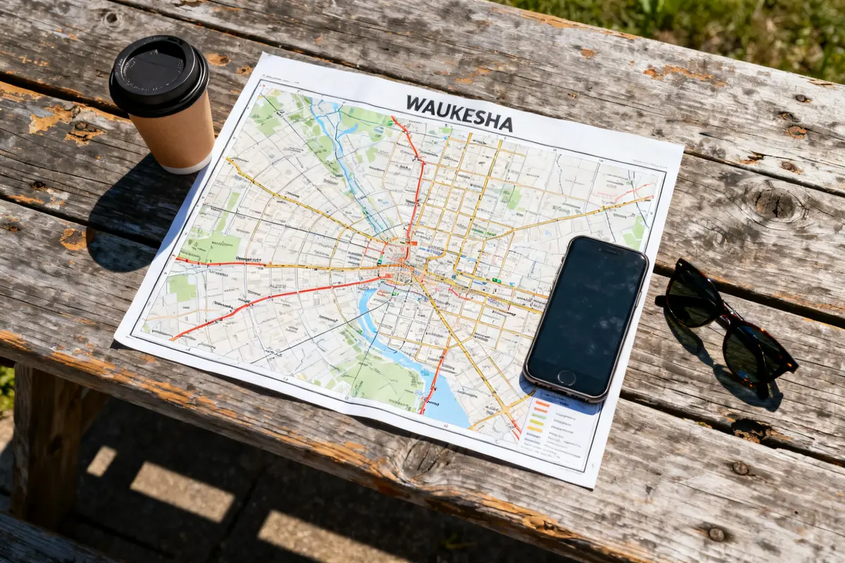 Waukesha Map Guide: Streets, Parking, and Walking Tours
